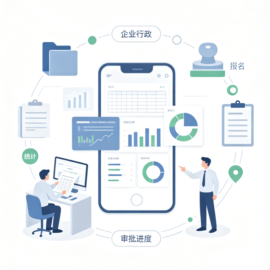 会议报名，行政零代码发起